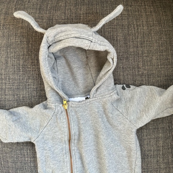 Mini Rodini 3month hooded animal onesie - Picture 2 of 4